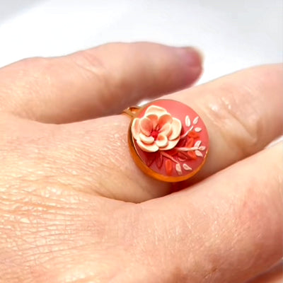 Coral Rose (rose gold band)