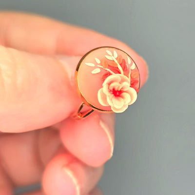 Coral Rose (rose gold band)