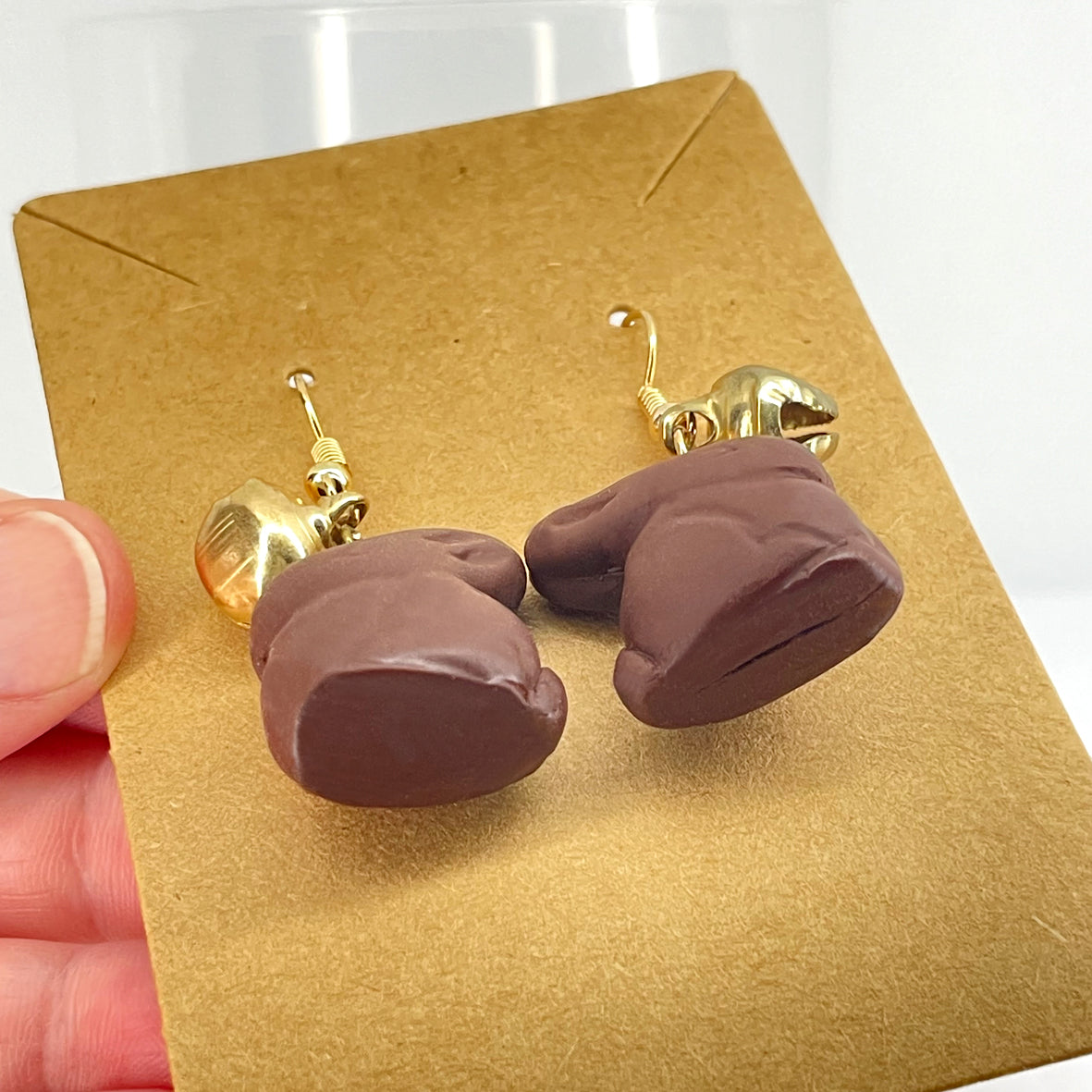 Easter Chocolate Bunny earrings (A)
