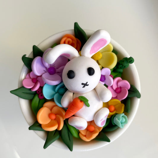 Easter Eggcup Bunny - lazybones