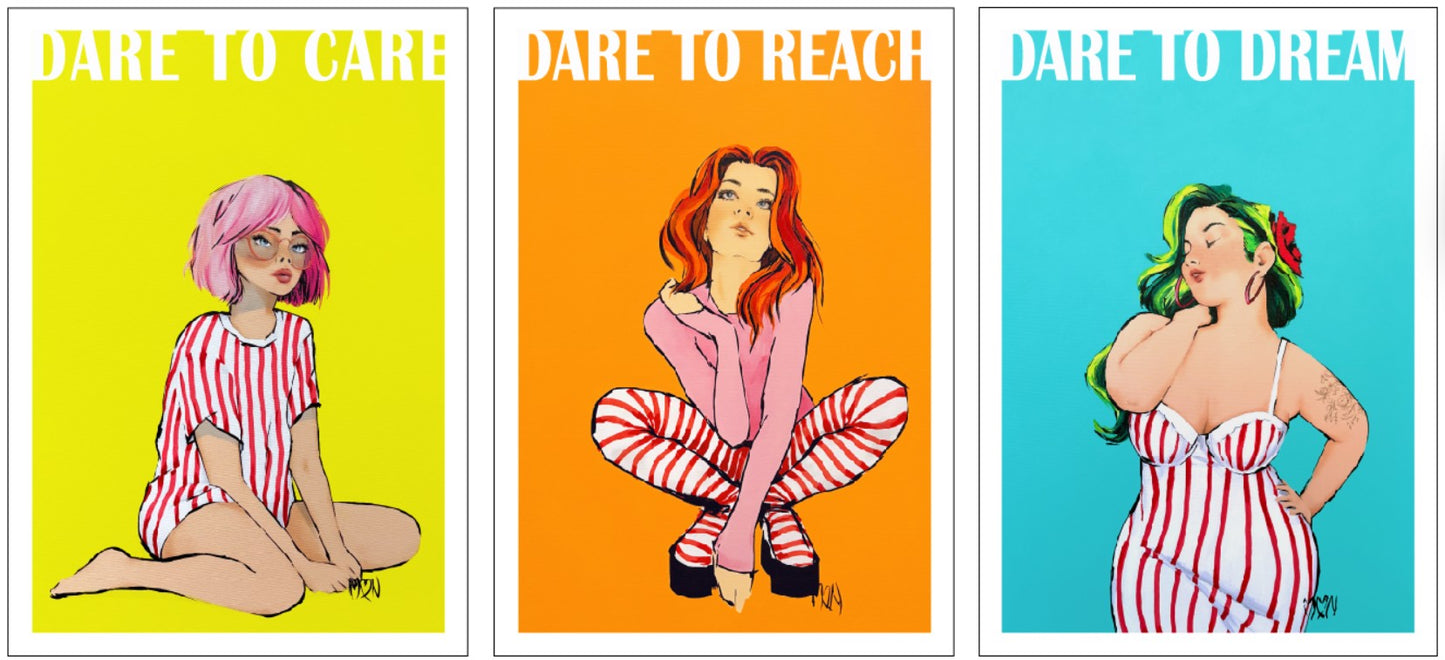 DARE TO REACH Large Premium Poster