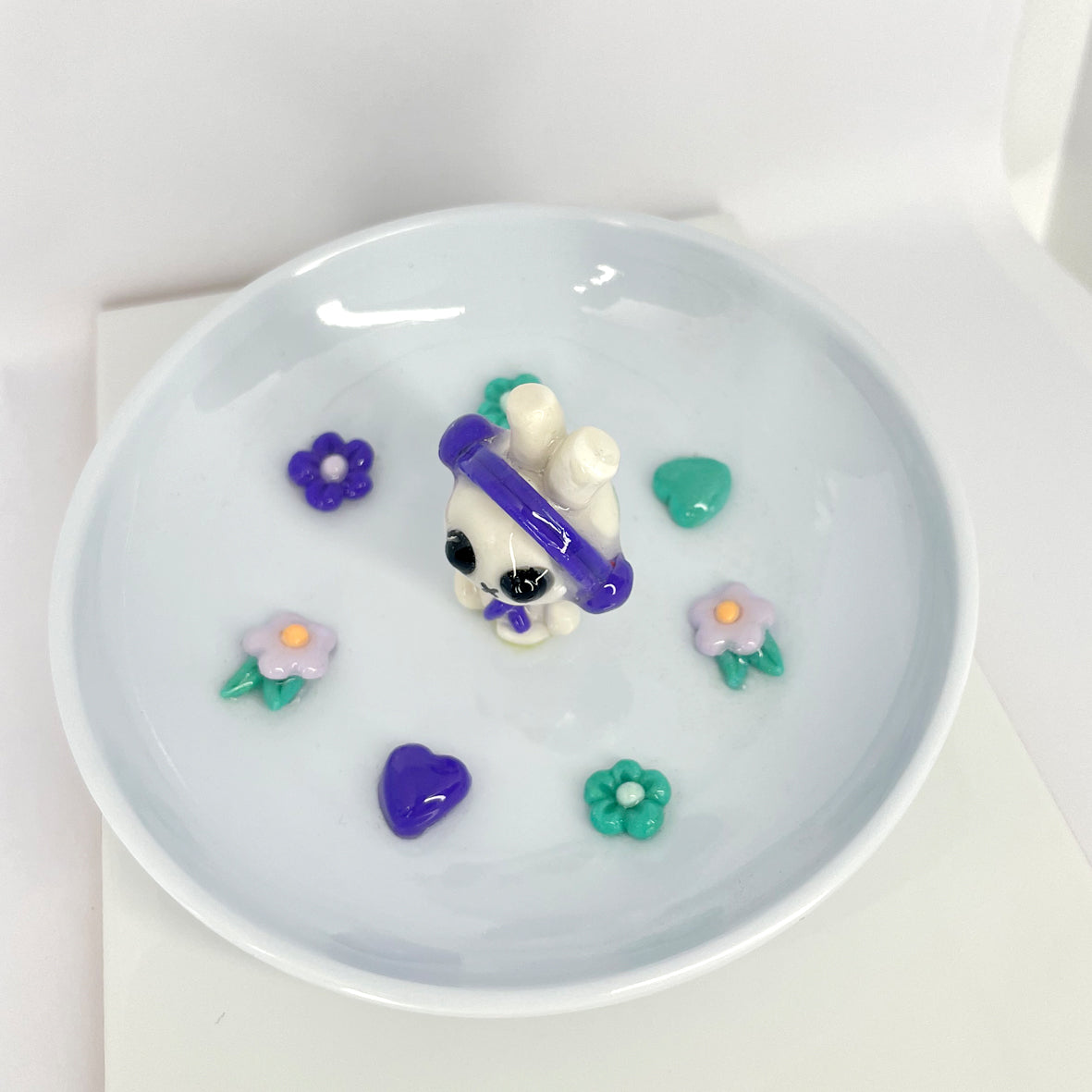 Trinket Tray_Purple music bunny