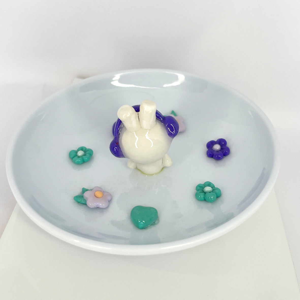 Trinket Tray_Purple music bunny