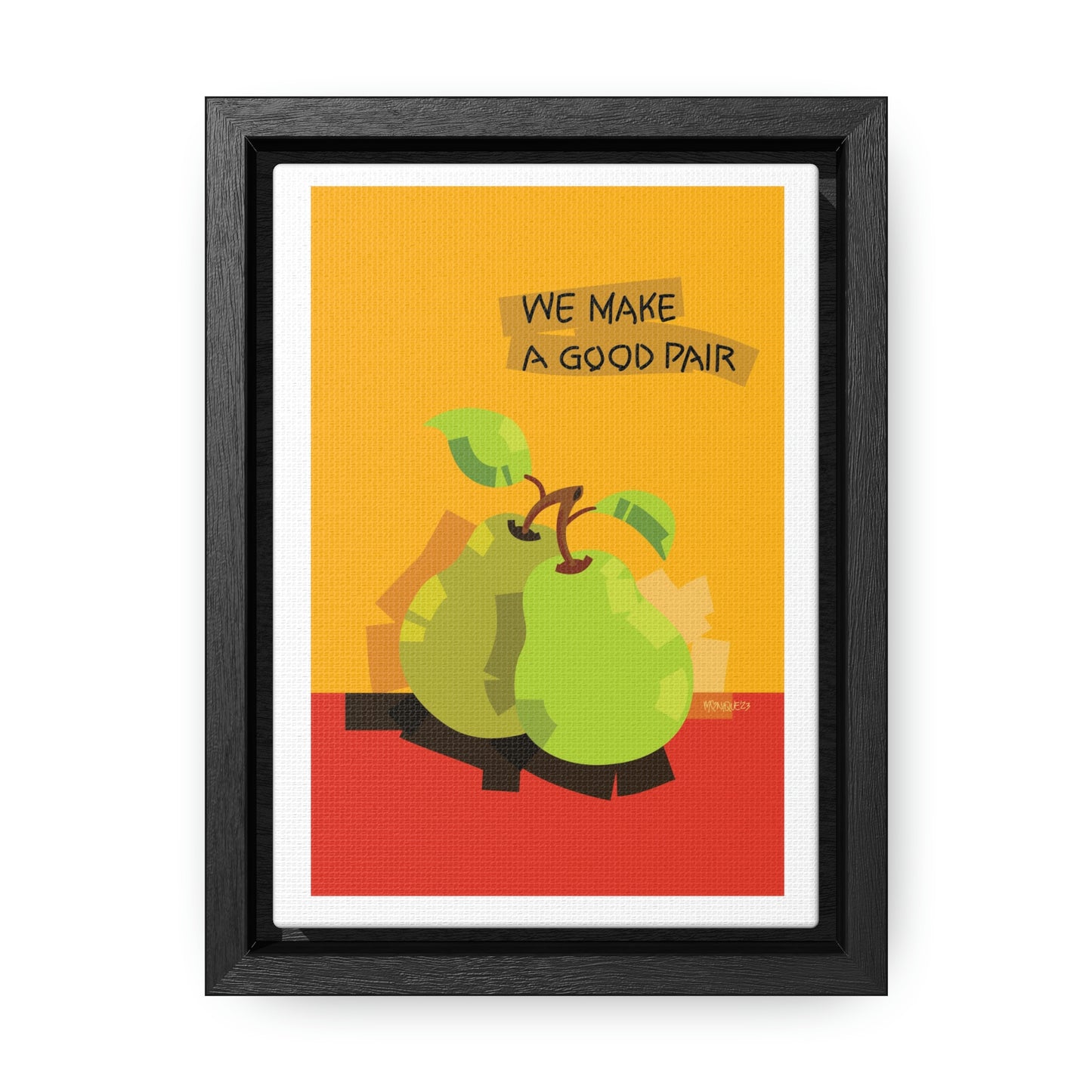 Good Pair - Canvas Print with Frame